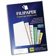 Papel Linho 180G Branco 50 Folhas A4