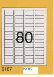 Etiqueta 100 Folhas 80