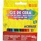 Giz de cera 12 cores Acrilex CX 1 UN
